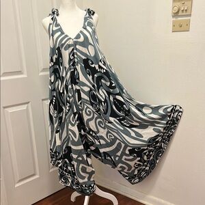 Abstract Patterned Maxi Dress